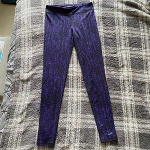 Purple and black Champion athletic leggings